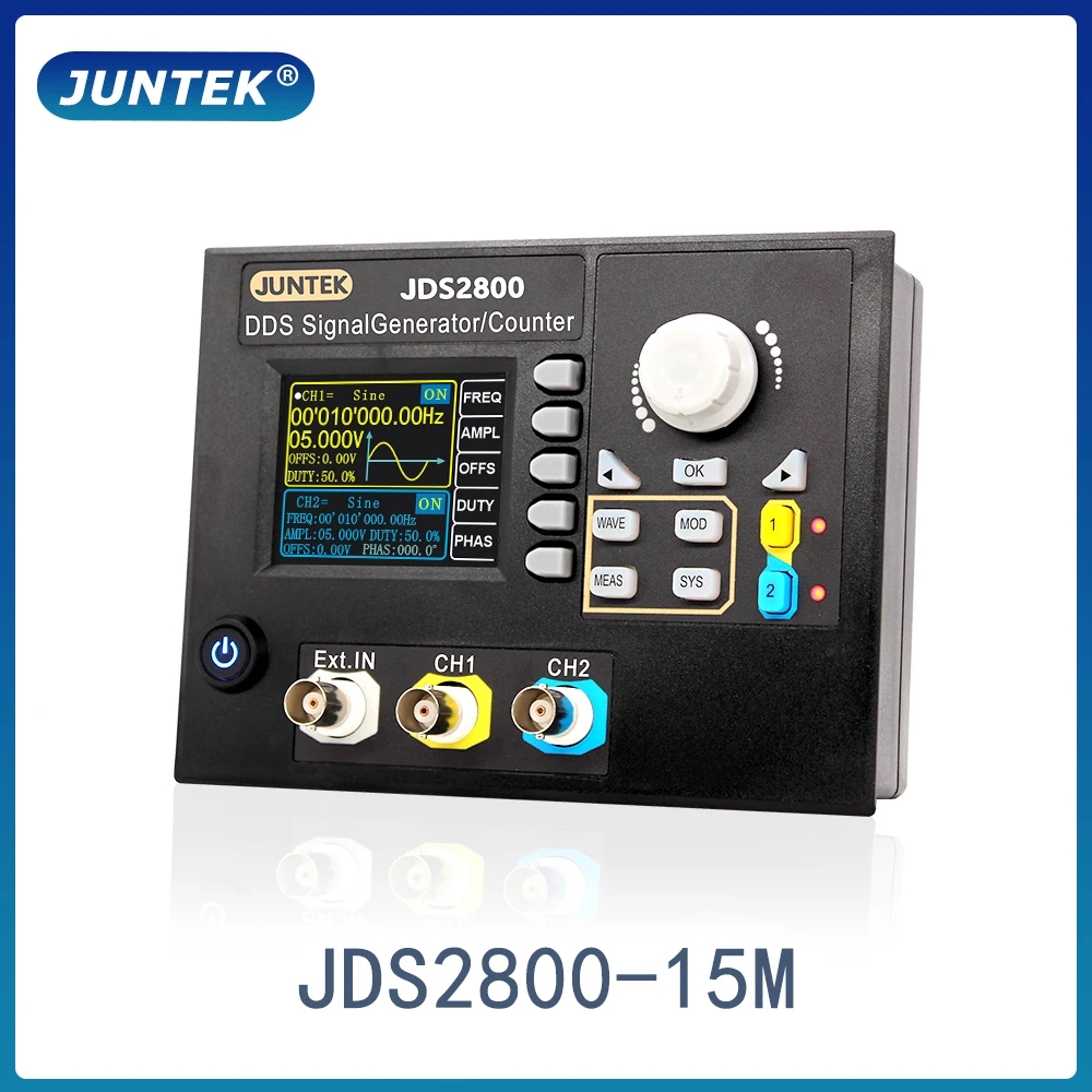 Dual Channel Arbitrary Waveform Function Generator 60Mhz - デュアルチャネル周波数計,デジタル制御,dds関数信号発生器,任意波形発生器,JDS2800-15M, 60mhz