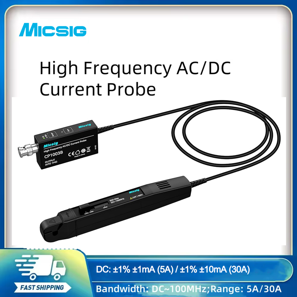 Current Probe Ac Dc 50Mhz Oscilloscope - Micsig 高周波 AC/DC 電流プローブ オシロスコープ 100MHz