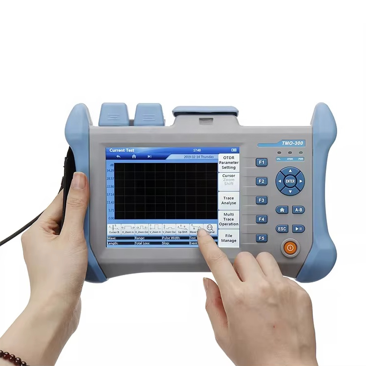 Optical Time Domain Reflectometer Otdr 1310 1550Nm - ハンドヘルド120KM 1310/1550nm OTDR一体型VFL TMO-300タッチスクリーン光時間領域反射率計