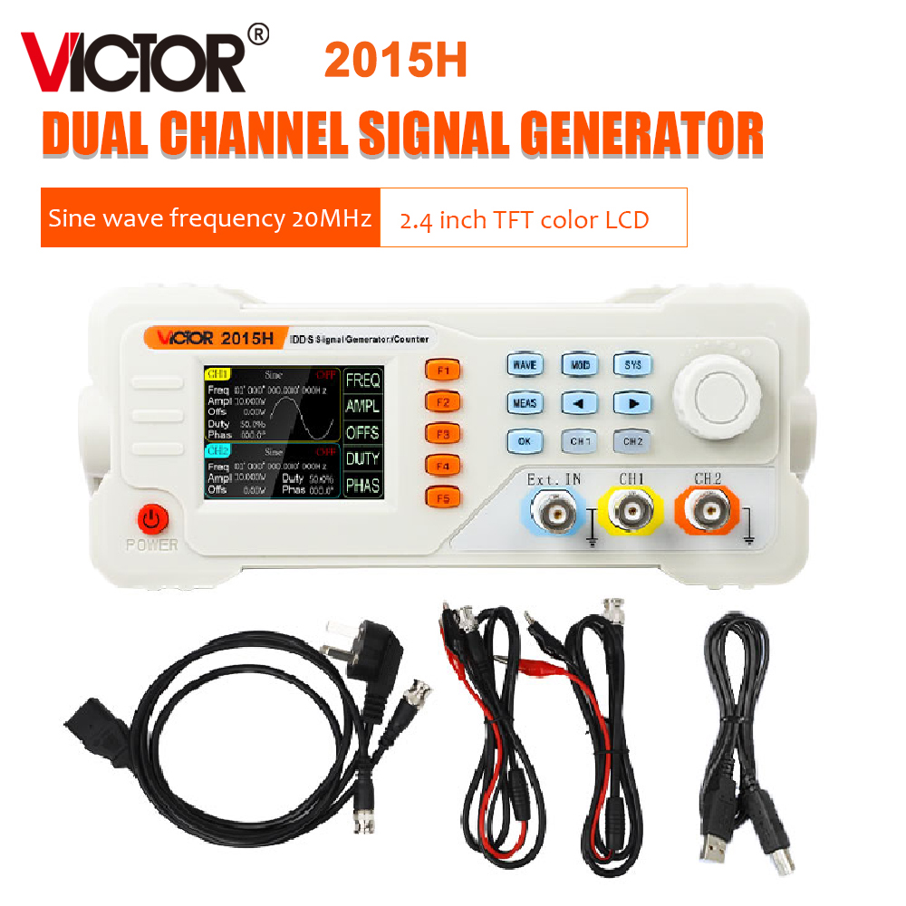 Dual Channel Arbitrary Waveform Function Generator 60Mhz - RuoShui 2015H、2040H、2060H 波形信号発生器 DDS 20MHz-60MHz 高精度デュアルチャンネル汎用関数カウンタ、任意波形出力機能搭載