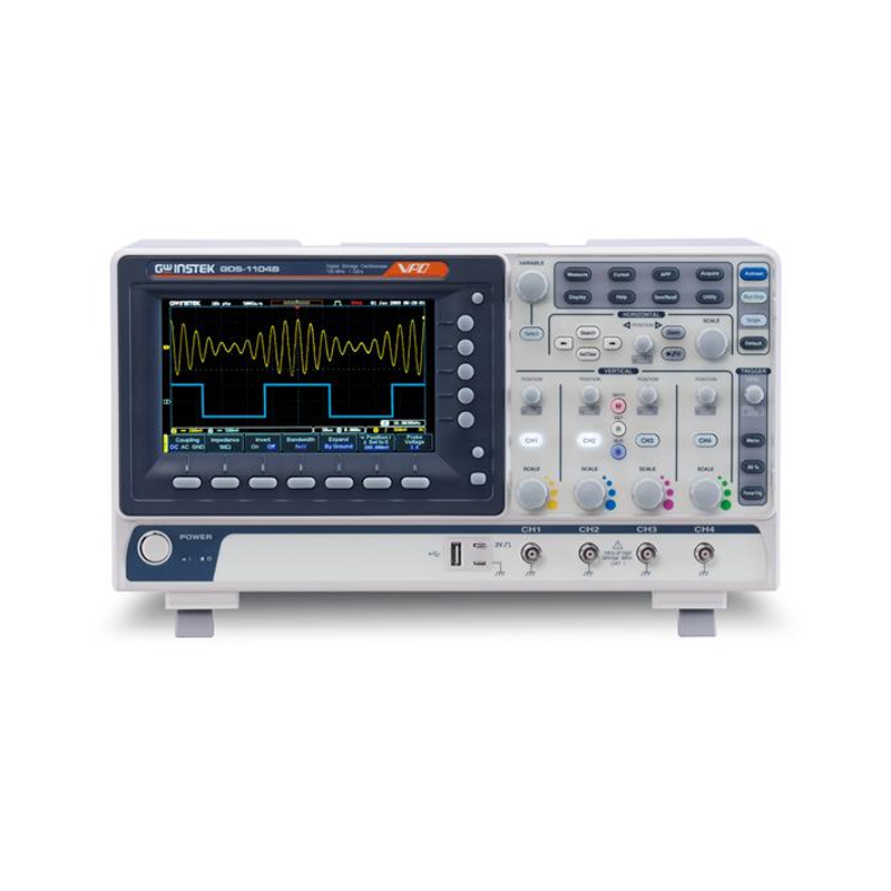 Digital Storage Oscilloscope 4 Channel 100Mhz - GDS-1104B 4チャンネル 100MHz ポータブルデジタルストレージオシロスコープ、サンプルレート1 GSa/s、8ビット分解能