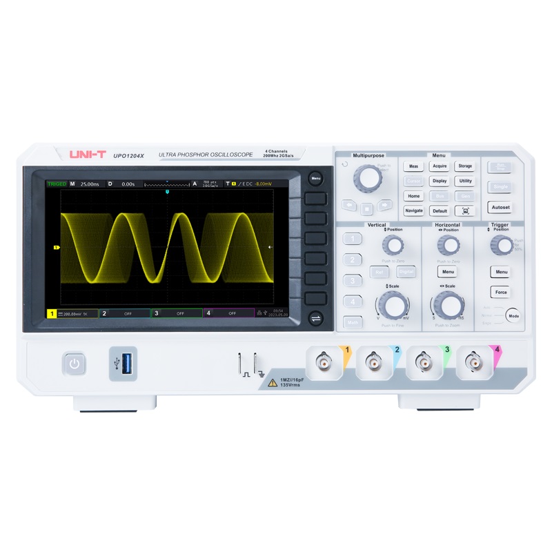 UNI-T UPO1104X 100MHz デジタルオシロス - Digital Storage Oscilloscope 4 Channel 100Mhz のレビューと価格