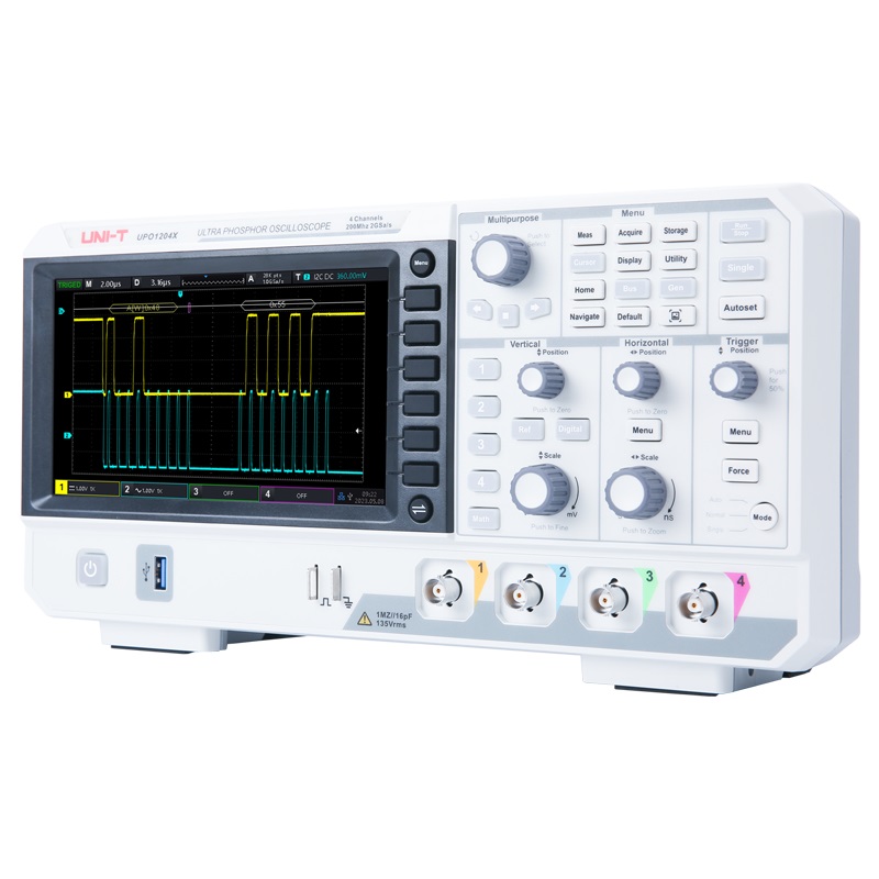 UNI-T UPO1104X 100MHz デジタルオシロス - Digital Storage Oscilloscope 4 Channel 100Mhz のレビューと価格