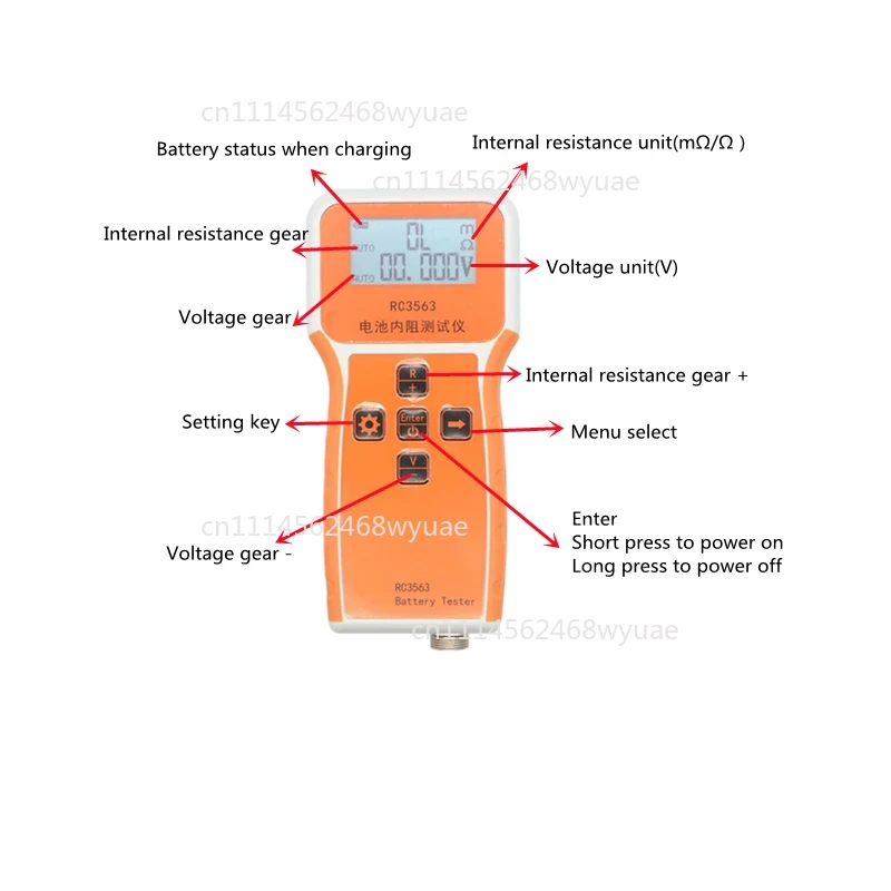 RC3563 バッテリー内部抵抗テスター 内部抵抗検出器 真 - Battery Internal Resistance Tester Four Wire のレビューと価格