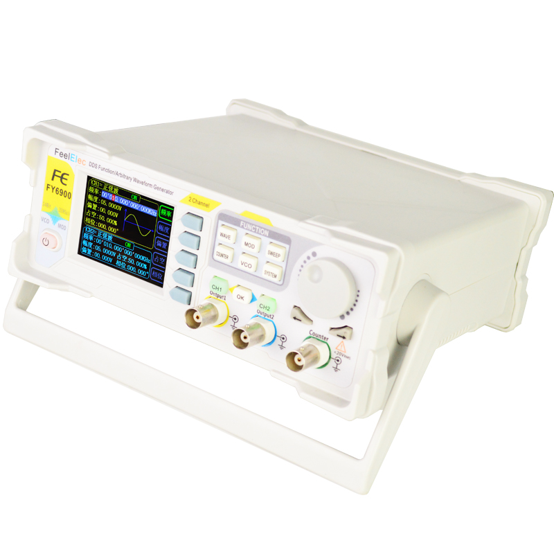 KKmoon FY6900-60M 機能信号発生器 高精度デ - Dual Channel Arbitrary Waveform Function Generator 60Mhz のレビューと価格