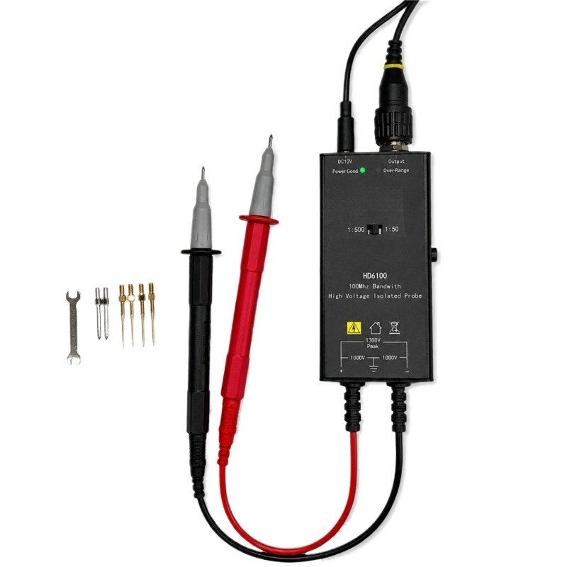 アクティブプローブ用高電圧絶縁差動プローブ 100MHz帯域 - High Voltage Differential Probe 100Mhz 1300V のレビューと価格