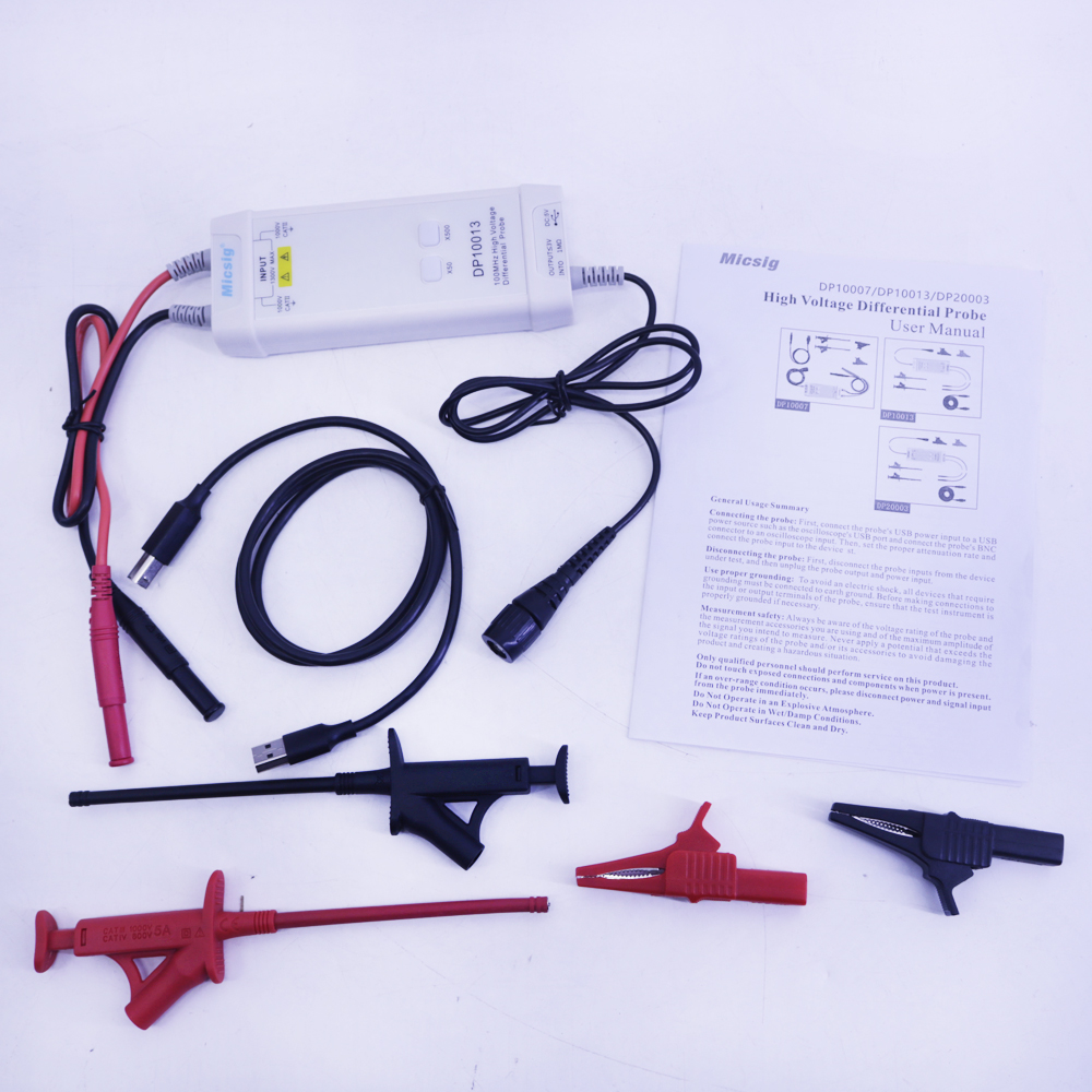 Micsig オシロスコープ DP10013 1300V 1 - High Voltage Differential Probe 100Mhz 1300V のレビューと価格