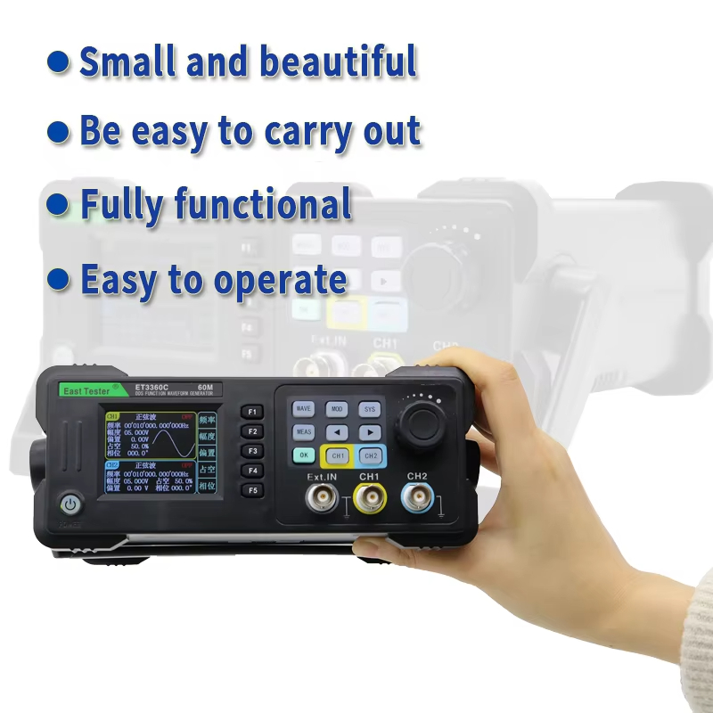 East-ミニデュアルチャネル機能テスター,任意の波形発生器 - Dual Channel Arbitrary Waveform Function Generator 60Mhz のレビューと価格