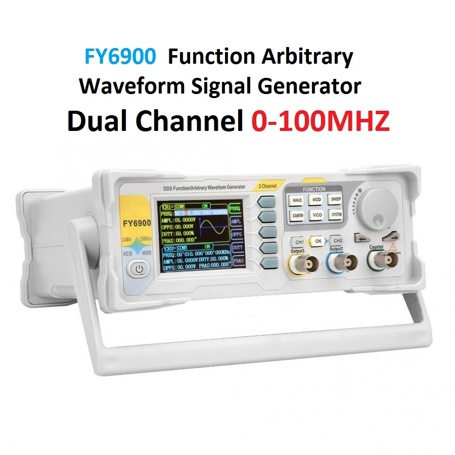 FY6900 デジタル信号発生器機能 任意波形メーター TF - Dual Channel Arbitrary Waveform Function Generator 60Mhz のレビューと価格