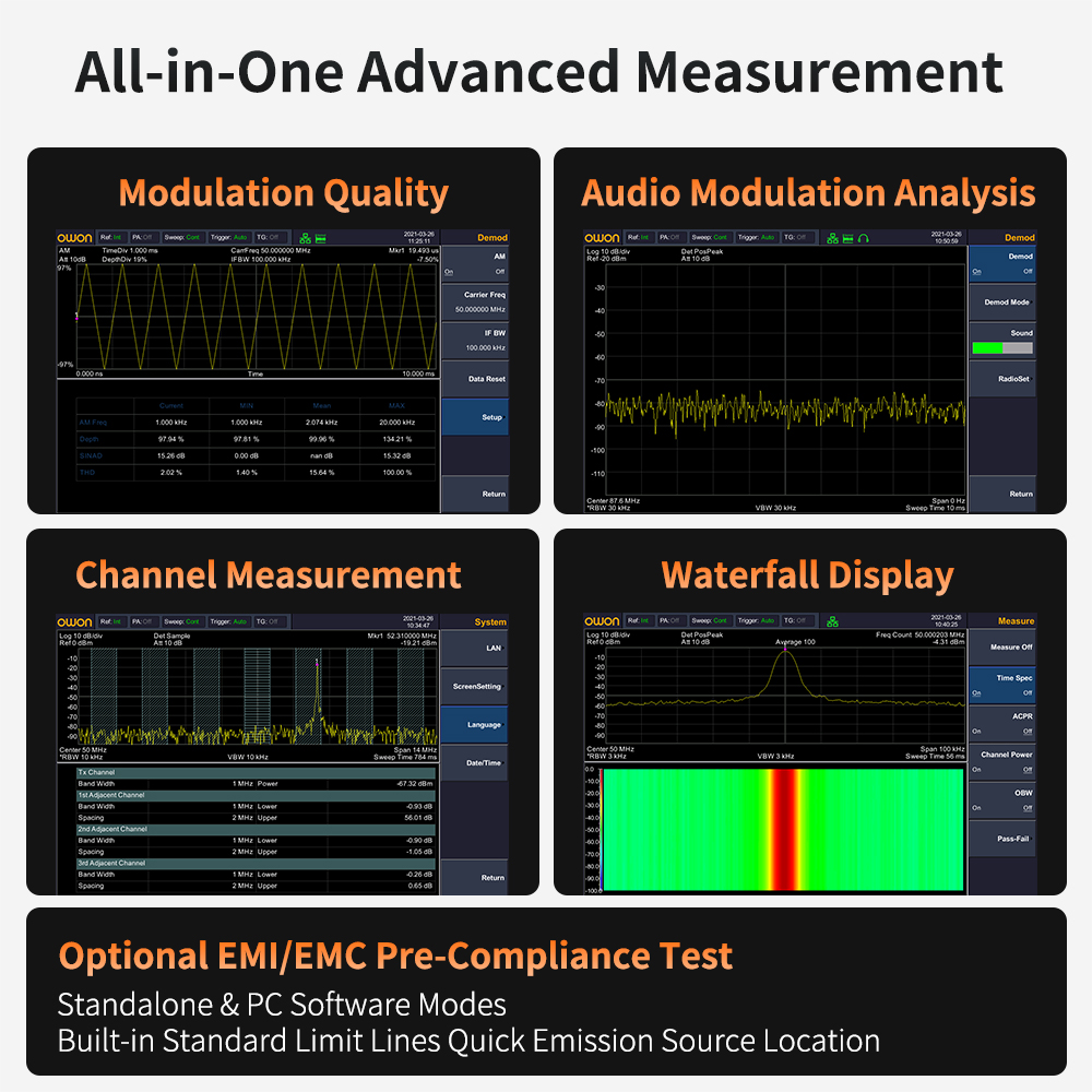 OWON スペクトラムアナライザ トラッキングジェネレータ付 - Spectrum Analyzer Tracking Generator 1.5Ghz のレビューと価格