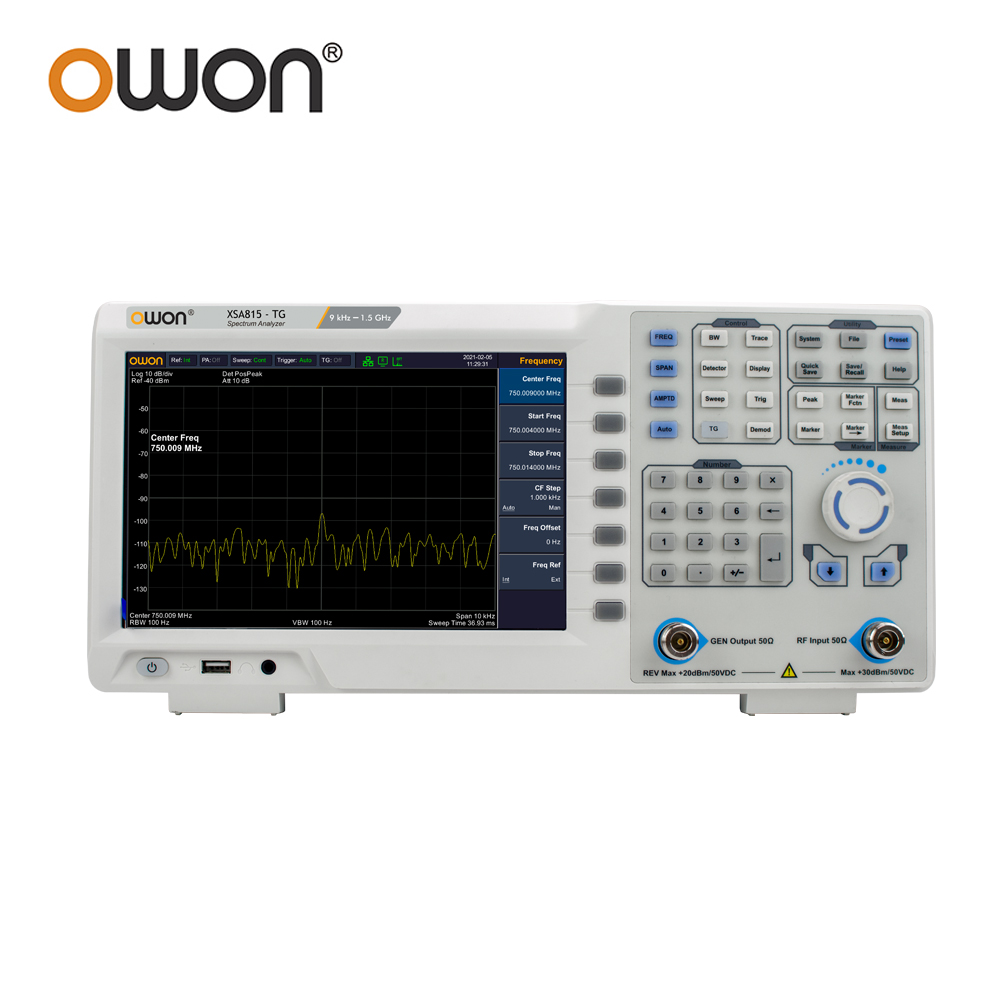 OWON XSA815TG デジタルスペクトラムアナライザ  - Spectrum Analyzer Tracking Generator 1.5Ghz のレビューと価格