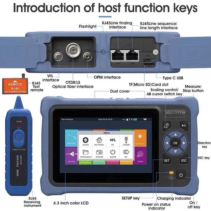 ノブカー 12-in-1 ミニOTDR NK4000D 光時 - Optical Time Domain Reflectometer Otdr 1310 1550Nm のレビューと価格