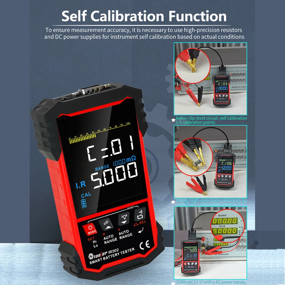ツールトップ-内部抵抗テスター、高精度、鉛酸、ニッケル-感染 - Battery Internal Resistance Tester Four Wire のレビューと価格