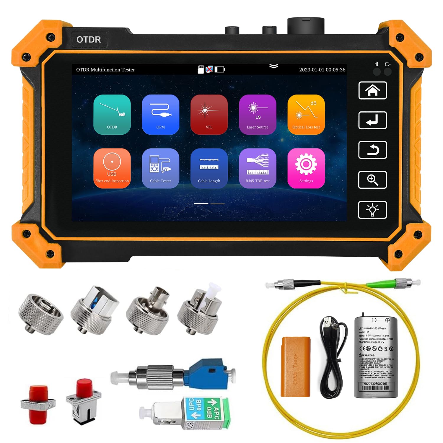 5.5インチOTDR光ファイバーテスター光時間領域反射率計M - Optical Time Domain Reflectometer Otdr 1310 1550Nm のレビューと価格