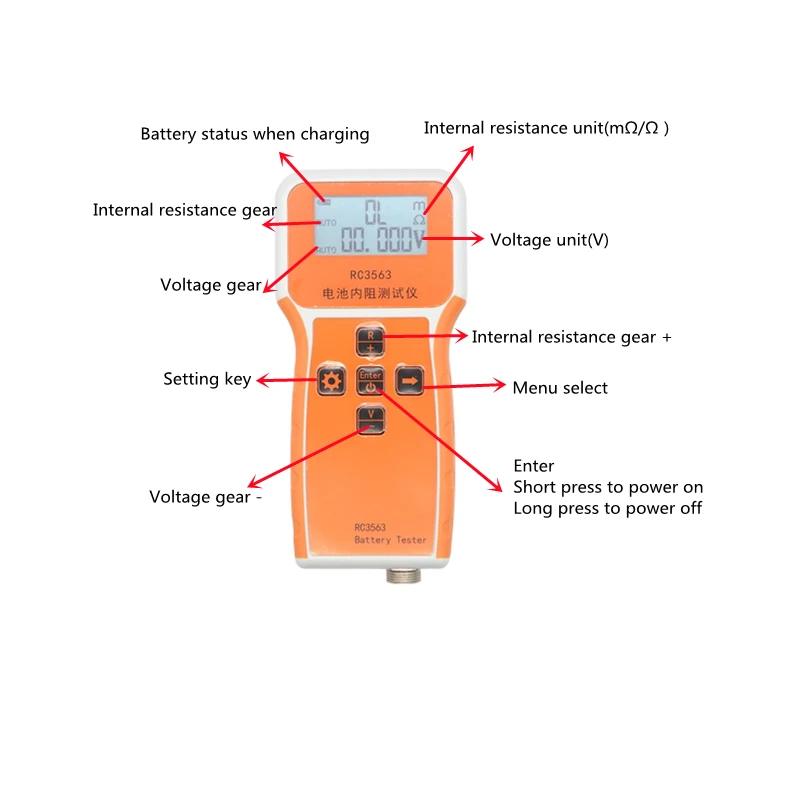 RC3563 バッテリー内部抵抗テスター 内部抵抗検出器 真 - Battery Internal Resistance Tester Four Wire のレビューと価格