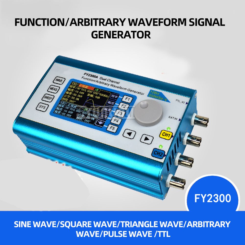 FY6300 FY2300 デュアルチャンネル DDS 機能 - Dual Channel Arbitrary Waveform Function Generator 60Mhz のレビューと価格